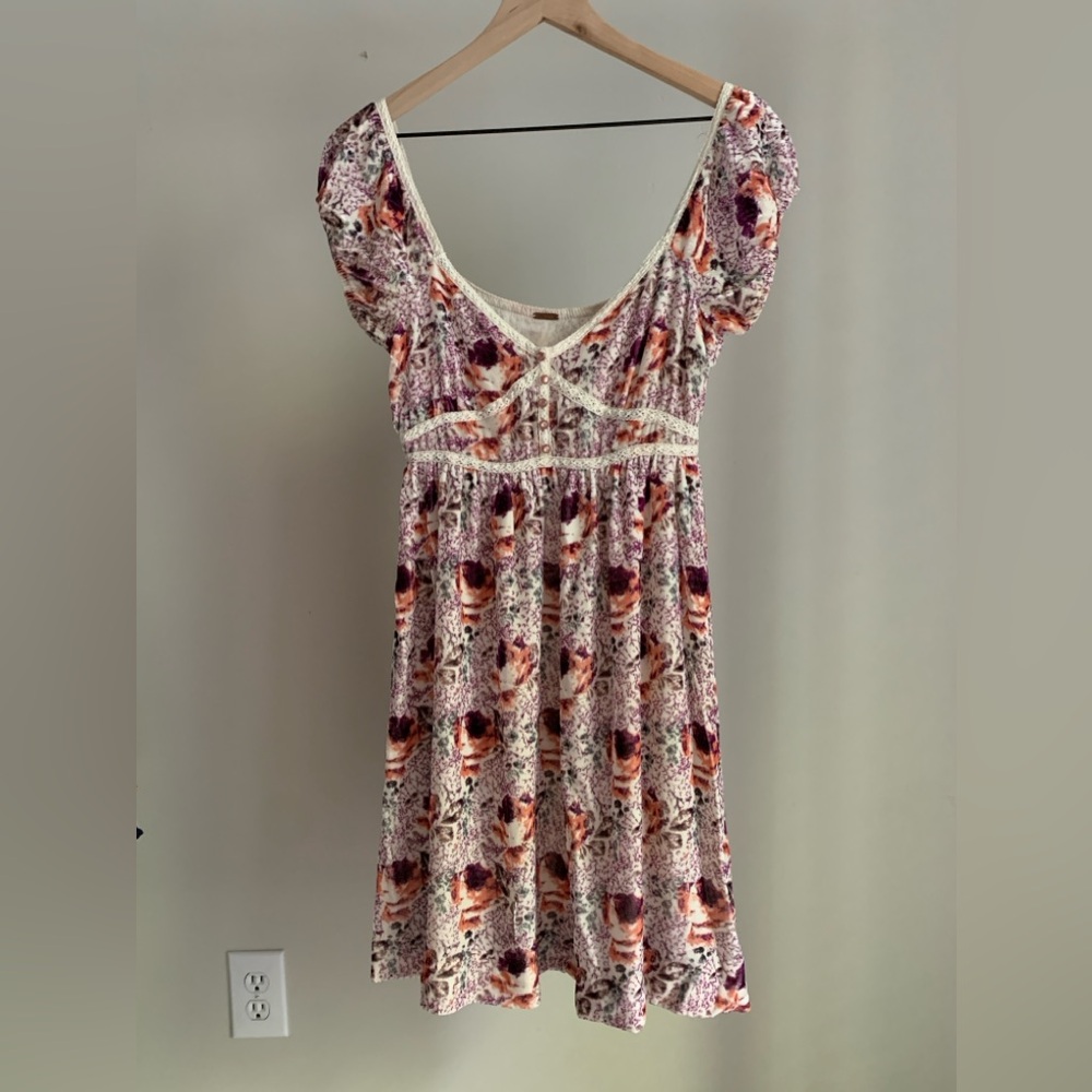 Free People vintage velvet babydoll dress